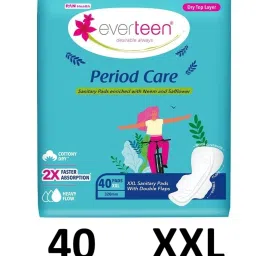 Cottony Dry Top Cover with Neem & Safflower– 1 Pack XXL-(40 Pads, 320mm) Sanitary Pad-image-58