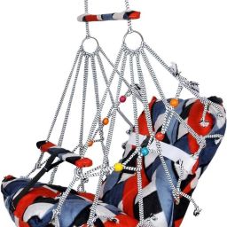 Cotton Swing Chair For Kids Baby's Children Folding & Washable 0-2 Years With Safety Belt-Indoor Swing For Kids | Baby Swing |Kids Product | Swing For Babies | Kids Swing | Swing For Baby-Kids Hanging Swings Bouncer-picture-14