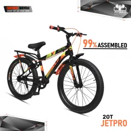 JetPro IBC | Wheel-20X2.40 | BLK | Age 5-8 Years | 99% Assembled | Ready to Ride 20 T (inch) BMX Cycle-picture-22