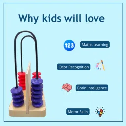 zuvoy Count & Stack – Wooden Abacus Game | Montessori Math Learning Toy for Counting image 4