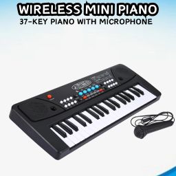(Piano Keyboard) Toy with 37 Key, Recording and Mic, Adapter for DC Power Q213 (Piano Keyboard) Toy with 37 Key, Recording and Mic, Adapter for DC Power Q213 Analog Portable Keyboard-image-57