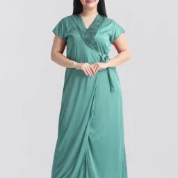 Pack of 2 Women Nighty with Robe-image-37