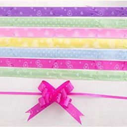 Pull Flower Ribbon for Gift Wrap and Decoration (Multicolor, Small) - Multicolor PP (Polypropylene) Ribbon-image-92