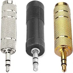 3Pcs Three Color 6.35mm 1/4" Female Jack 3.5mm 1/8" Male Plug Stereo Audio Adapter Converter Headphone Adapter ADAPTER-27