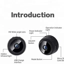 SIFACAM Spy Magnet Mini WiFi Magnetic Live Stream Night Vision Security Camera Security Camera-0