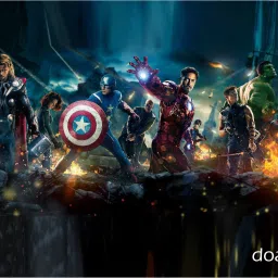 Doat Avengers Mouse Pad for Laptop, Notebook, Gaming Computer Non-Slip Rubber Base Mousepad-27