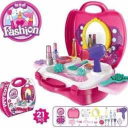 My Dream Girls Bring Along Beauty Suitcase Makeup Vanity Toy Set-image-4