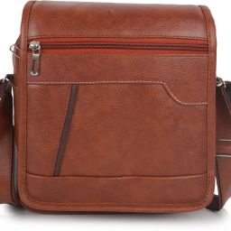 Tan Men & Women Sling Bag BB_Ali_2CHAIN-TAN-NEW FLOP-image-92