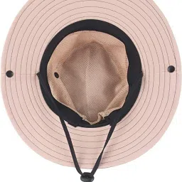 AlexVyan Ponytail Wide Brim Round Mesh Hat Sun Visor Cap UV Protection Summer Breathable-image-46