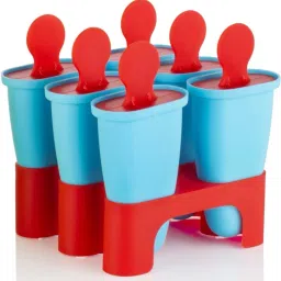 Frozen Ice Cream Moulds Tray Food Reusable Ice Kulfi Candy Ice Lolly Mold Red, Blue Plastic Ice Cube Tray-image-74