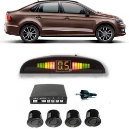 JJB618 Black Car Reverse Parking Sensor with LED Display 4 Sensor A618 Parking Sensor-image-0