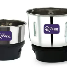 Combo Mixer Chutney Jar (180ml 400ml) Fit on 2 Lock & 4 Teeth Coupler Mixer Juicer Jar-picture-0