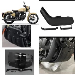 HEAVY QUALITY REBORN CL.ASSIC 350 BLACK SUM GUARD RE Bike Engine Guard-image-10