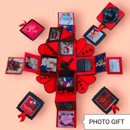Explosion box for valentine's day , birthday or anniversary gift box Greeting Card-12