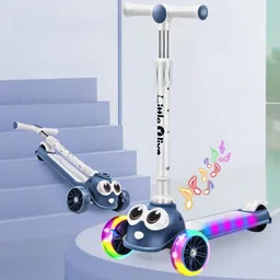 little olive Kids Road Runner Musical LED Scooter with Adjustable Height and Safety Features-picture-39