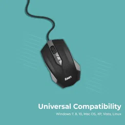 Foxin Smart Wired Ambidextrous Optical Mouse image 5