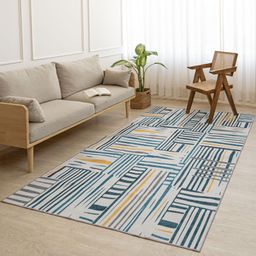 homemonde Multicolor Polyester Carpet-picture-1