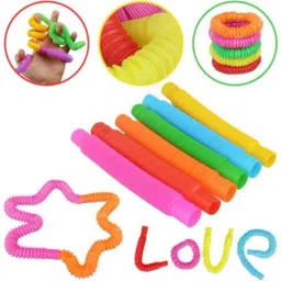 Tube Sensory Toys Soft Fidget Finger Toys Multi-Color Mini Tubes Stretch Pull Tube Toy for Decompression Sensory and Learning Toys pack of 12 pop tubes toy for kids-image-86