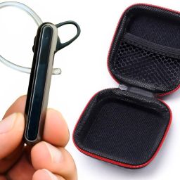 Single Ear Buds Headphones with long battery life With Mic Bluetooth Headset-image-11