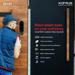 CP PLUS CP-L23 2MP Wi-Fi Video Doorbell with Wide Angle View, Night Vision Wireless Sensor Security System image 2