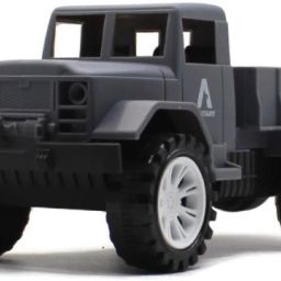 Friction Powered|push and go Plastic military|army|battlefield truck grey toy-image-69