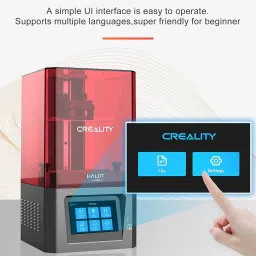 creality Official HALOT-ONE Resin 3D Printer with Precise Intergral Light Source, WiFi Control and Fast Printing, Dual Cooling & Filtering System, 5" Monochrome LCD 2K, 127x80x160mm Printing Size 3D Printer image 3