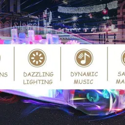 paramount gallery Transparent Musical Concept Racing Car with 3D Flashing LED Lights -A259-picture-12