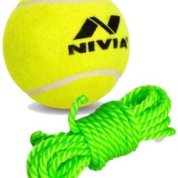 Nivia Hanging Tennis Cricket Ball Combo for Training Cricket Tennis Ball-image-1