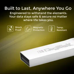 DIGITEK 64GB USB 2.0 U Disk Flash Drive, High Speed Read & Write Pen Drive 64 GB Pen Drive Compatible with Audio Player, Desktop Computer, Gaming Console, Laptop, Television, Tablet USB 2.0 Metal Case image 3