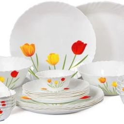 Pack of 27 Opalware Imperial Tulip Garden 27 Pcs Dinner Set-image-30