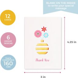 doodle Set of 12 Laser Cut Notecard contains 6 unique cards with two copies of each Greeting Card image 3