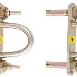 D Hook kada Mild-Steel With 3inch (4 Nos) Fastener For Jhula And Ceiling Hook 4-image-37