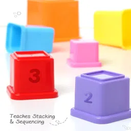 intelliskills Premium Stacking & Sequencing Cubes Toy | Activity & Learning Toy for Babies image 5