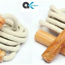 (Pack Of 2Pcs) Cotton Jumping Rope With Wooden Handle Speed Freestyle Skipping Rope-13