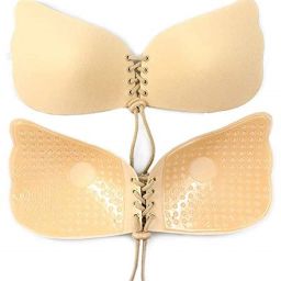 Women's Lightly Padded Self Adhesive Pushup Strapless Backless Invisible Bra M49 Nursing Breast Pad-image-67