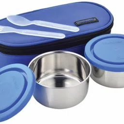 Classic Stainless Steel 2 Containers Lunch Box-image-21