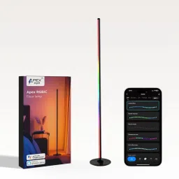 APEX LIGHT RGBIC Floor Lamp, LED Corner Lamp Compatible with Alexa, Smart Modern Floor-23