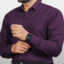 Men Regular Fit Solid Button Down Collar Formal Shirt-image-83