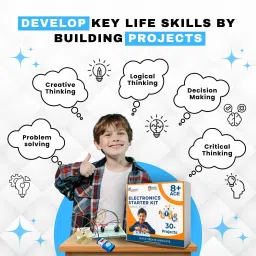 mechatron robotics 30+ DIY Electronics STEM Basic Project Kit (ESP2V4) for Age 8+ with FREE Course Electronic Components Electronic Hobby Kit image 4