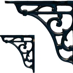Wall Brackets vintage Style ( Pack of 2 ) 4 INCH Shelf Bracket-7
