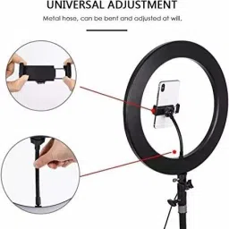 Hsn LED Ring Light 10 Inch With Cell Phone Holder Without Tripod Stand Flash 3 lx Camera LED Light image 2