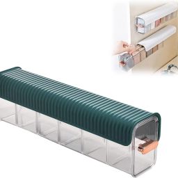 Drawer Socks Organizer, Wall Mount 6 Cell Drawer Storage Boxes Green color Closet Divider-image-92