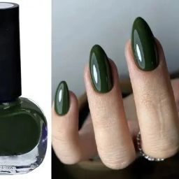 Gel Effect Nail Polish-Long lasting,High Shine Dark Green-image-56