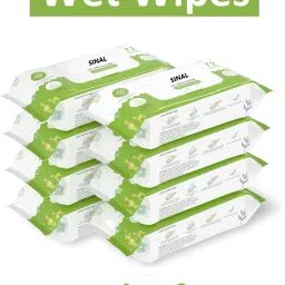 Pack of 8 Wet Wipes (72 leaf each) With Cap Cleansing Wipes With Lid WIP36.1-9