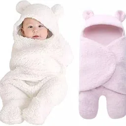 Abstract Single Hooded Baby Blanket forMild Winter-image-30