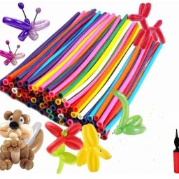 Solid Long Skinny Birthday Multicolor Balloons For Decorations Balloon-image-89
