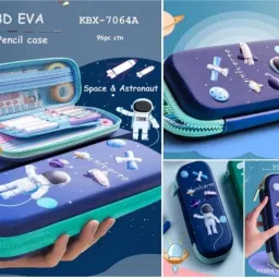 veryke Canvas Space Art Canvas Pencil Box Geometry Box image 2
