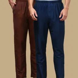Pack of 2 Mens Cotton Blend Ethnic Wear Solid Pyjama Men Pyjama-image-55