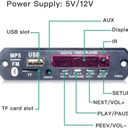 3ree PREMIUM QUALITY MP5 Stereo Audio Video Player Decoder Module Sound Recorder and Sound Circuit Electronic Hobby Kit image 3
