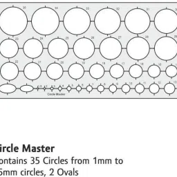 upyukat Plastic Pro Circle BIG with 25 Circles, Pro Circle SMALL with 18 Circles, Hyperbola- Parabola Template, Geometry Template with 16 shapes, Circle Master with 35 circles, Set Square Small (Size 200mm x 250 mm), Set Square Big (Size 250mm x 300mm) Drafting Scale Ruler Very Useful to Architect, Engineering Students, Office Employee (Set of 5) Ruler image 4
